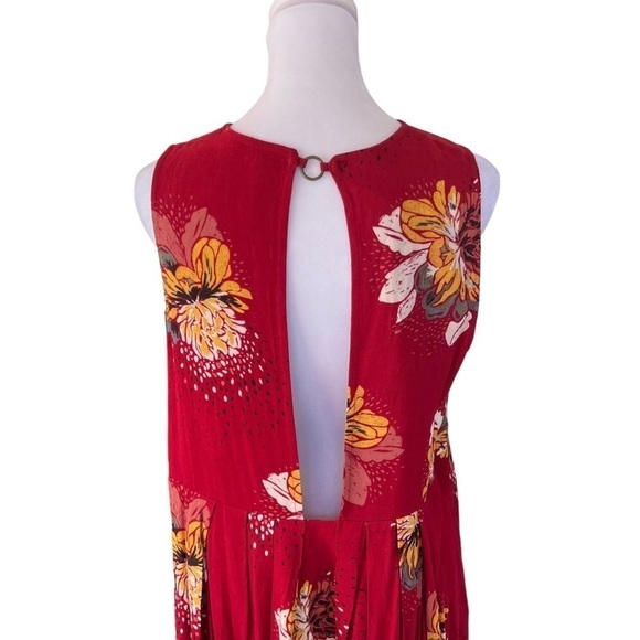 Free People Free - Lovely Day Printed Tunic Mini Floral Dress Sz S - Picture 7 of 11